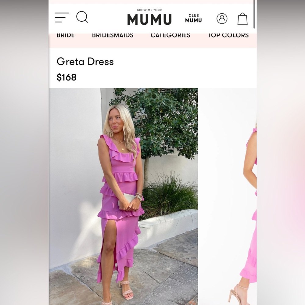 Show me your mumu Greta M dress nwot retails $170